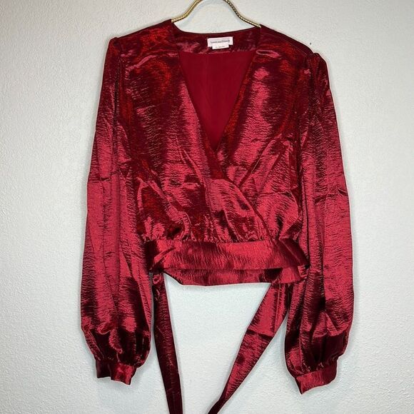 New Lovers and Friends Kelly Top in Wine Red Medium Revolve - Picture 2 of 13